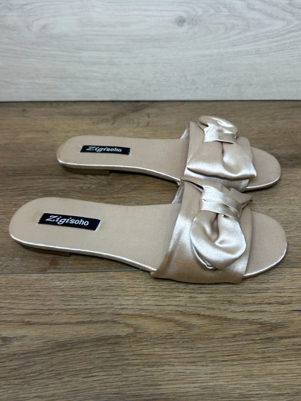ZIGI SOHO Valiant Open Toe Slide Sandals Nude